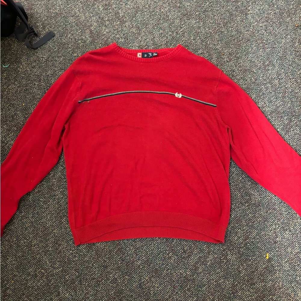 Red chaps  sweater